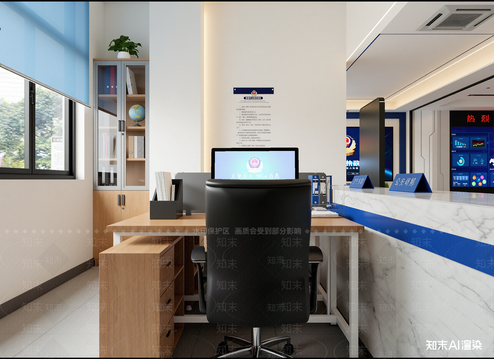 现代接待室3D模型下载【ID:1214110313】