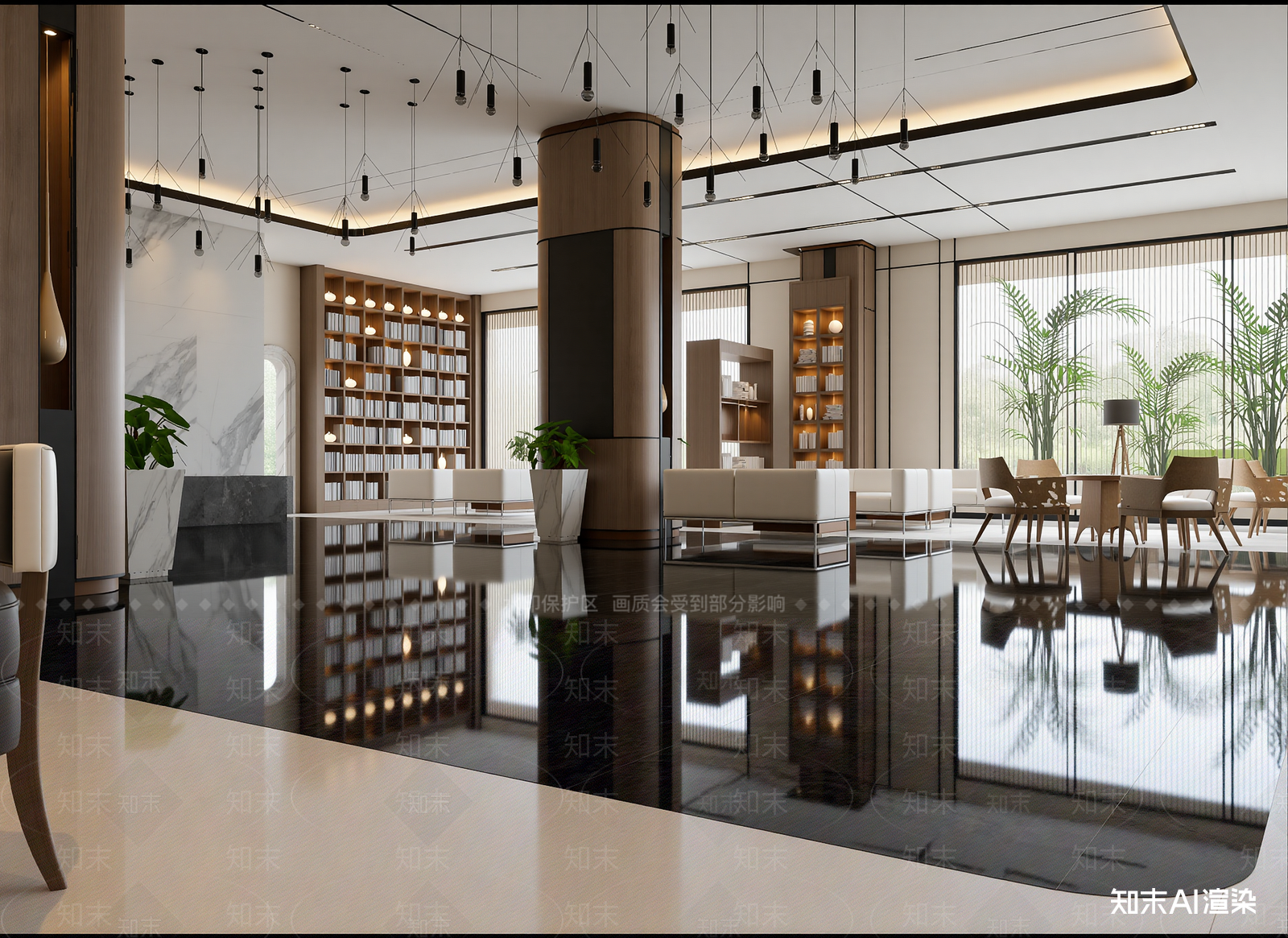 现代售楼处3D模型下载【ID:1214136695】