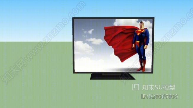 巨型屏幕电视SU模型下载【ID:926685665】