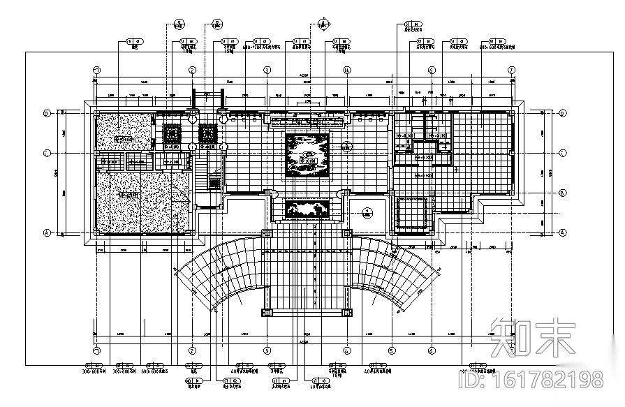 天润曲轴天福山会议中心办公空间设计施工图（附效果图）cad施工图下载【ID:161782198】