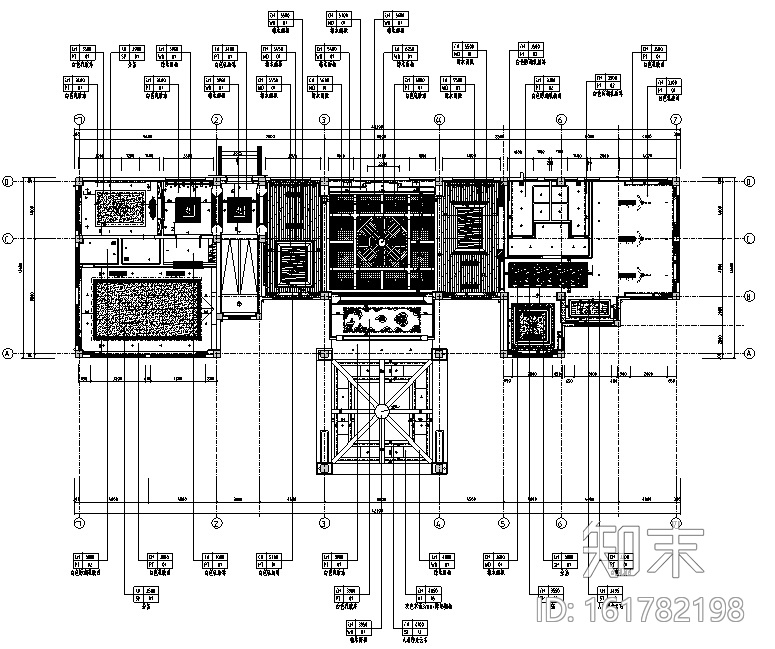 天润曲轴天福山会议中心办公空间设计施工图（附效果图）cad施工图下载【ID:161782198】