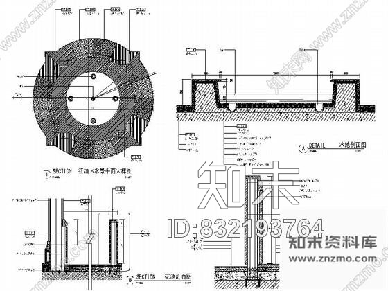 图块/节点室内景观小品详图cad施工图下载【ID:832193764】