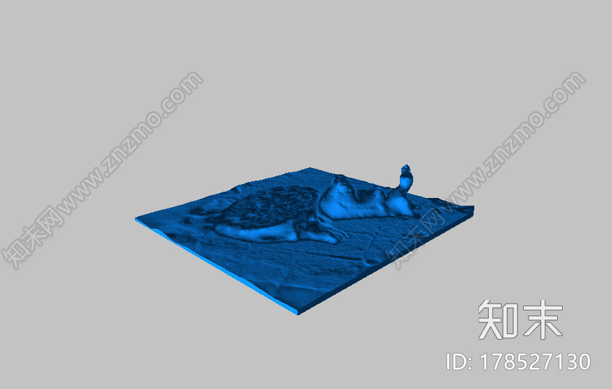 鳄鱼吃人雕塑3d打印模型下载【ID:178527130】