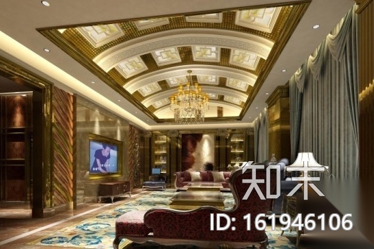 [湖北]首家豪华五星级酒店公共区域装修图（含效果）施工图下载【ID:161946106】