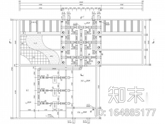 [湖南]5万吨净水厂给排水工艺全套图纸（附170页计算说明...cad施工图下载【ID:164885177】