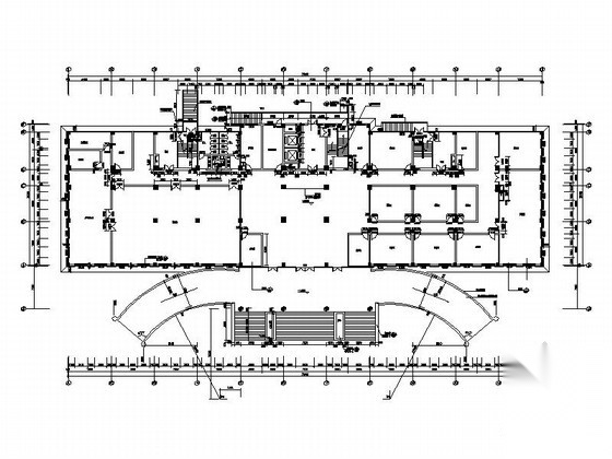 [河南]某县公安局十层业务技术用房建筑施工图cad施工图下载【ID:166566102】