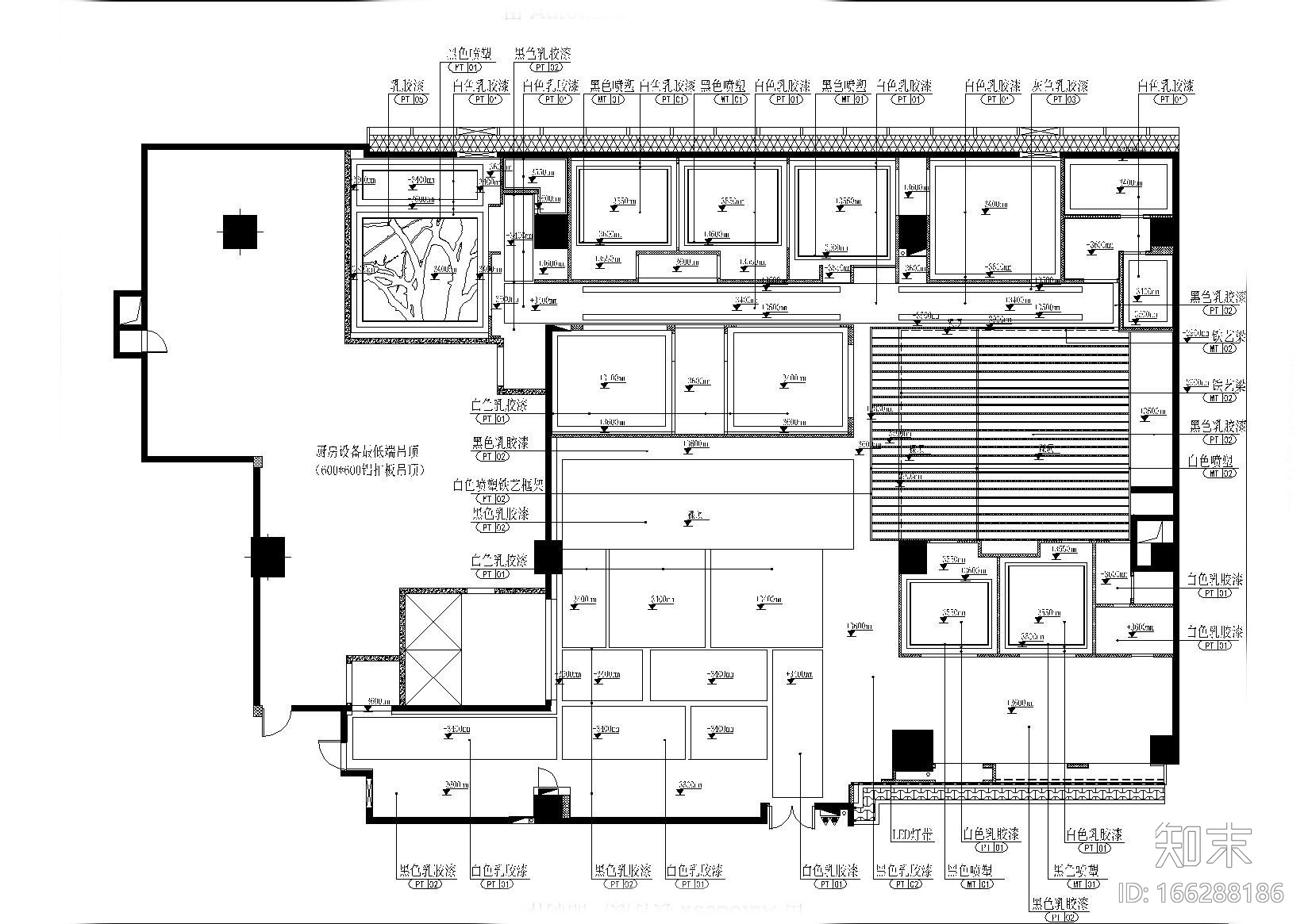 [深圳]万象天地北京烤鸭坊施工图_附效果图cad施工图下载【ID:166288186】