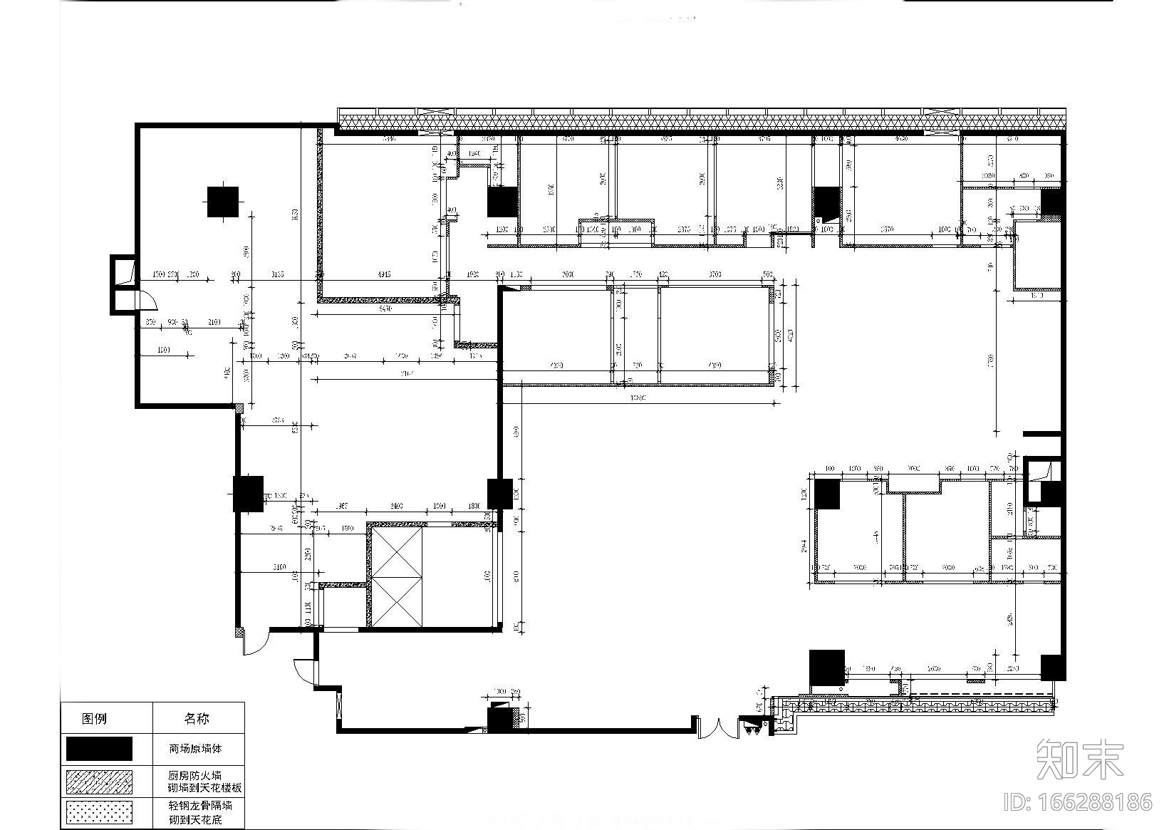 [深圳]万象天地北京烤鸭坊施工图_附效果图cad施工图下载【ID:166288186】