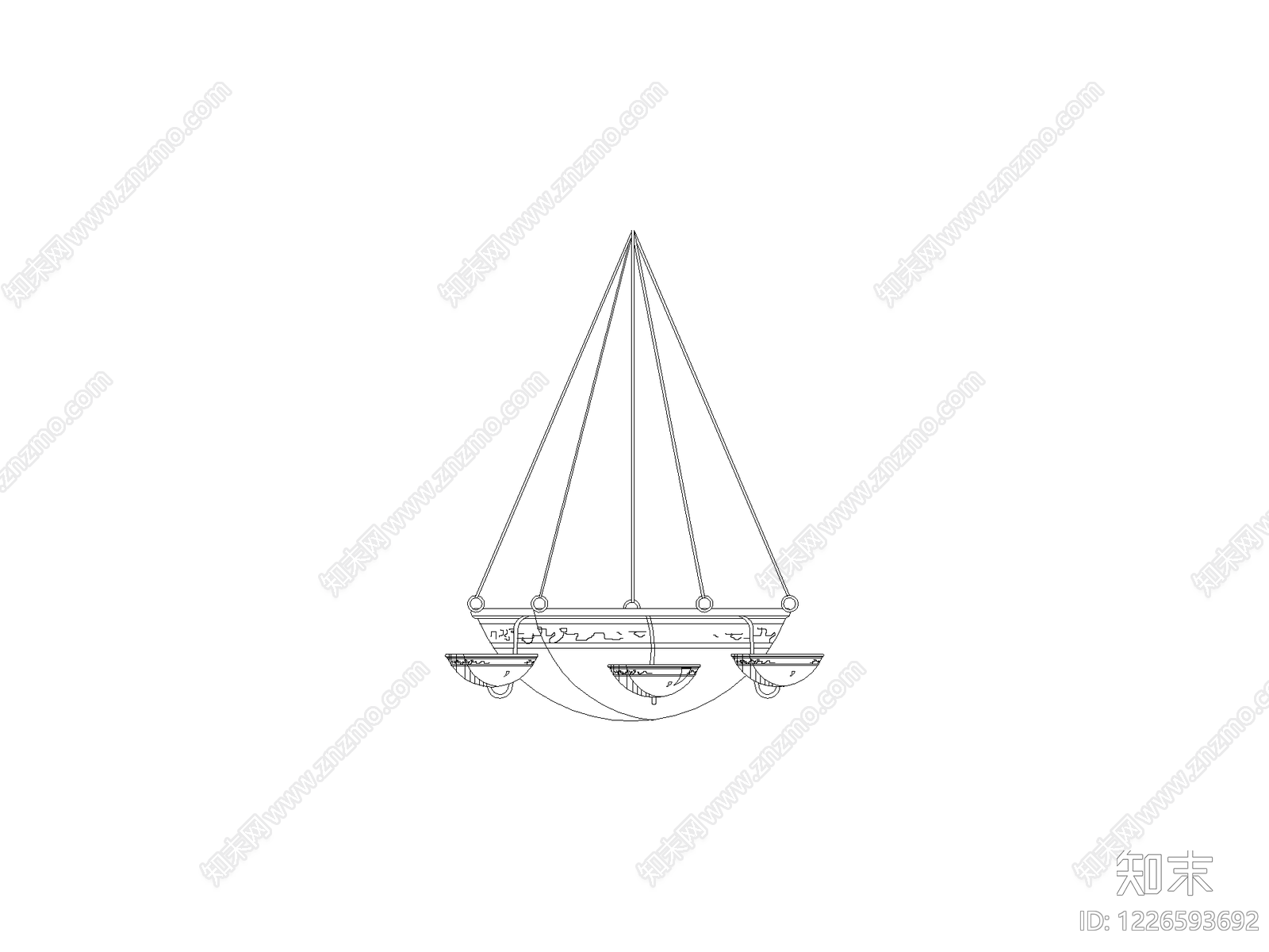 灯具图块cad施工图下载【ID:1226593692】