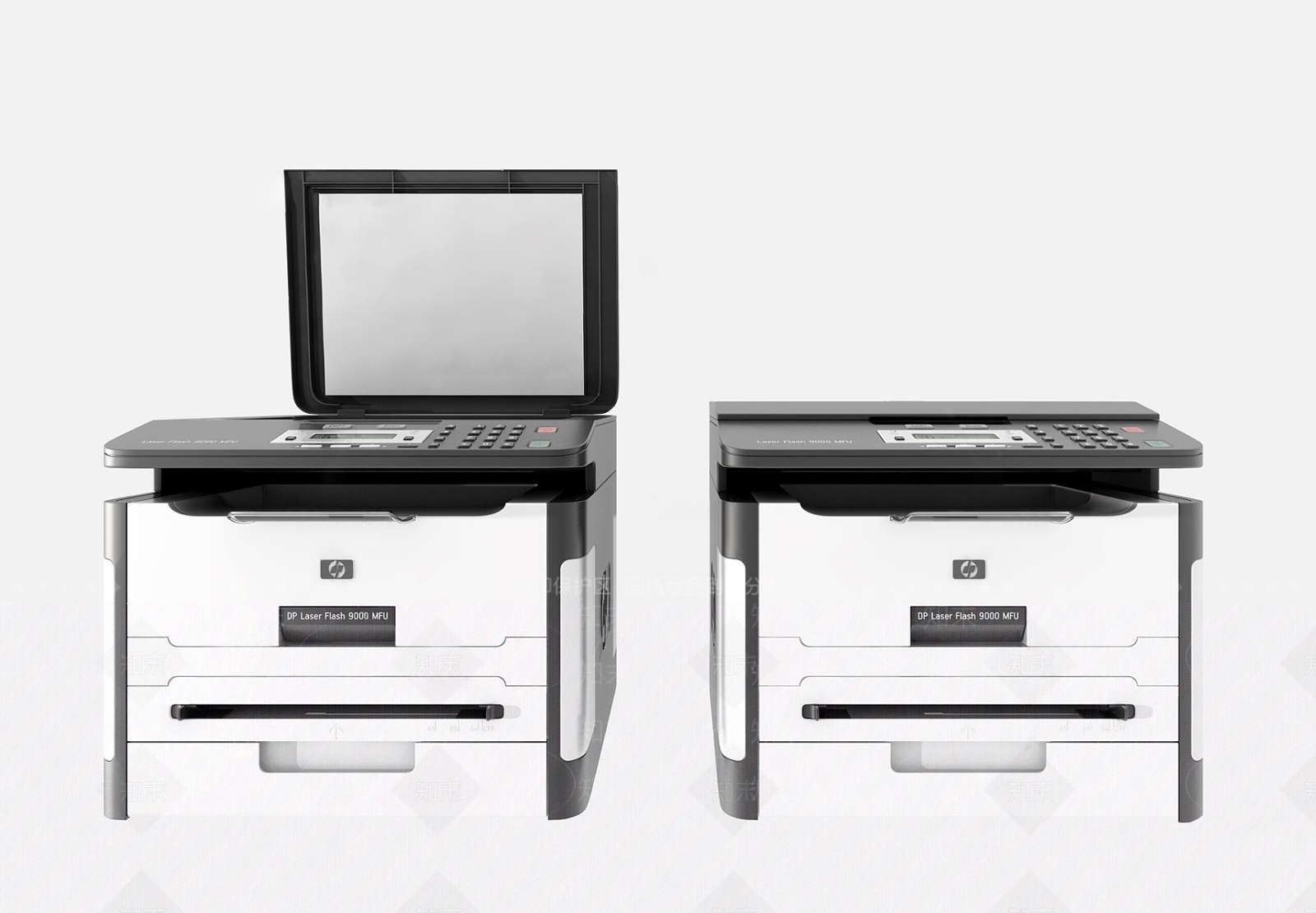 现代复印机3D模型下载【ID:994320667】