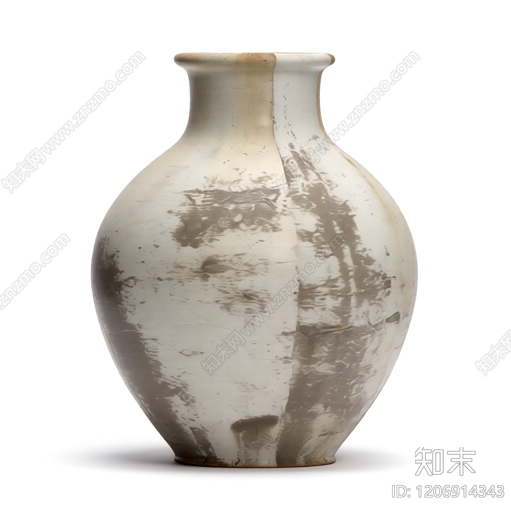 做旧陶瓷花瓶3D模型下载【ID:1206914343】