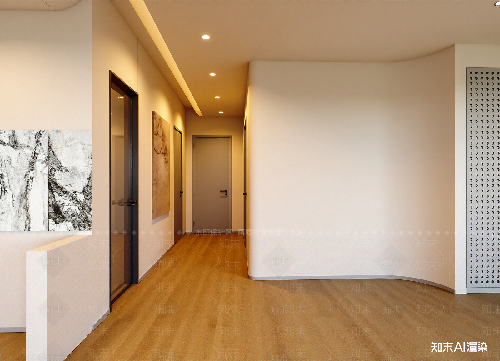 现代走廊3D模型下载【ID:1214792926】