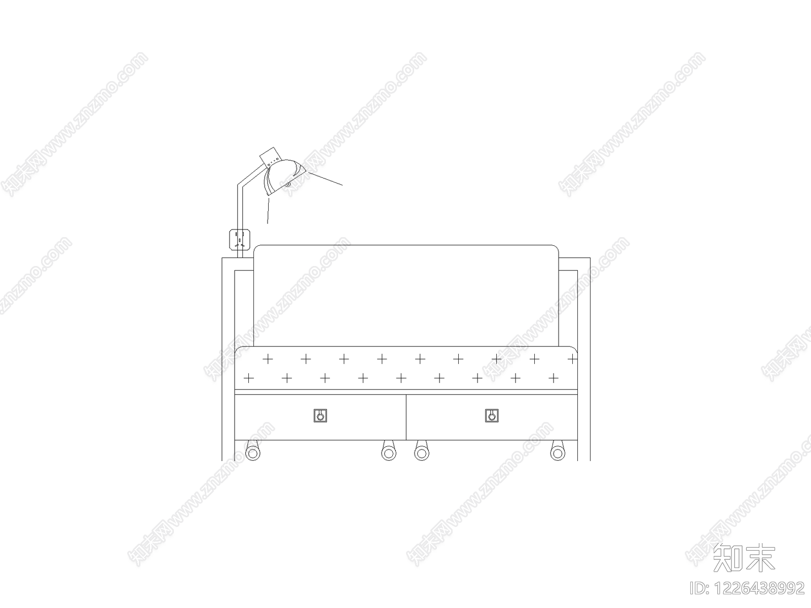 沙发cad施工图下载【ID:1226438992】
