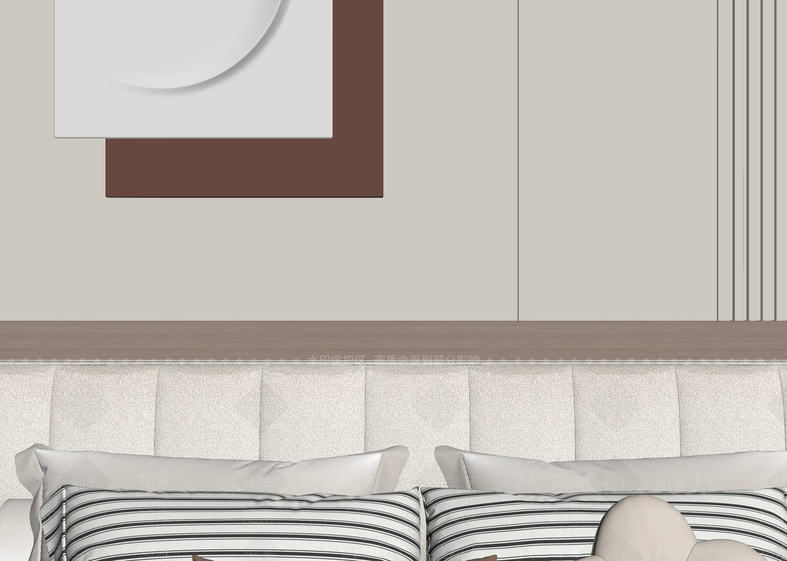 现代酒店客房3D模型下载【ID:1215104133】
