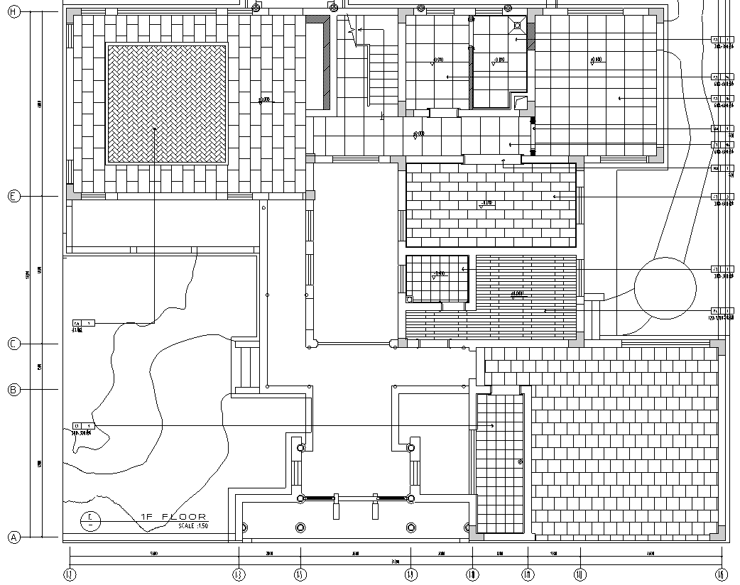 [江苏]常熟市辛庄二层别墅A楼室内设计施工图cad施工图下载【ID:161778116】