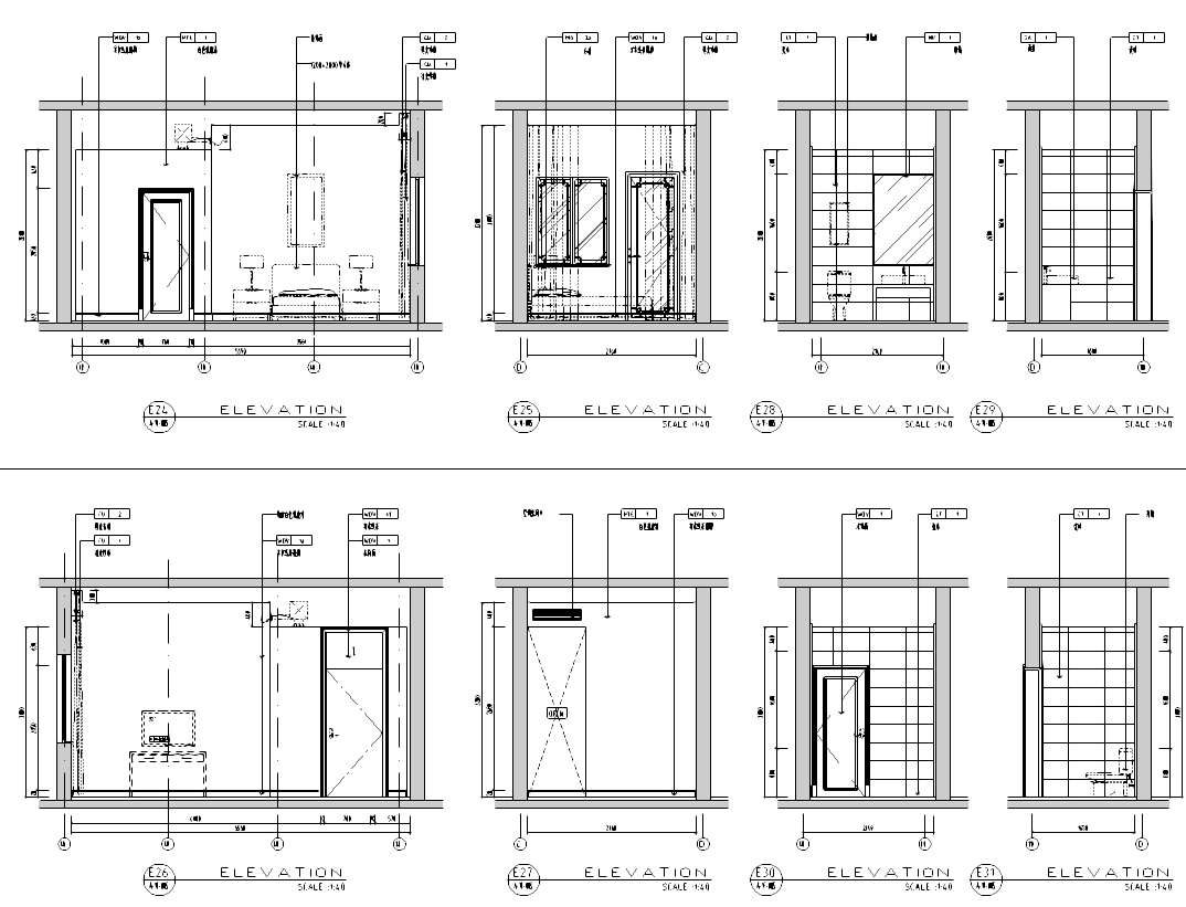 [江苏]常熟市辛庄二层别墅A楼室内设计施工图cad施工图下载【ID:161778116】