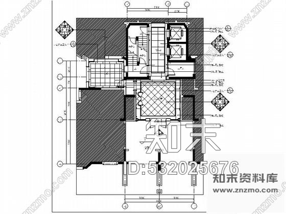 施工图上海富丽堂皇五星级花园酒店大堂楼梯间室内装修施工图施工图下载【ID:532025676】