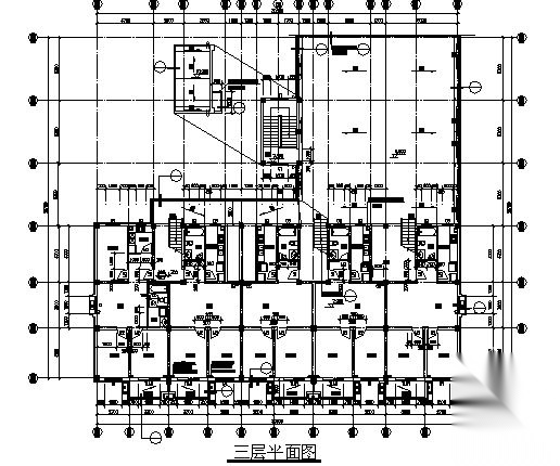 [宿松路]某六层沿街商住楼建筑扩初图cad施工图下载【ID:166544118】