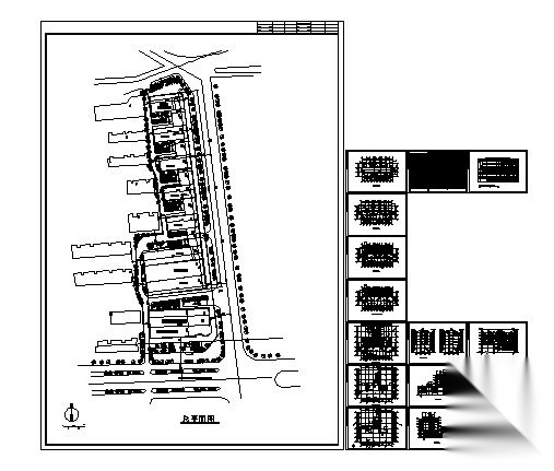 [宿松路]某六层沿街商住楼建筑扩初图cad施工图下载【ID:166544118】