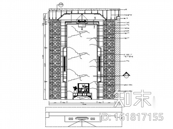 [云南]中式风格四层别墅室内装修设计CAD施工图cad施工图下载【ID:161817155】