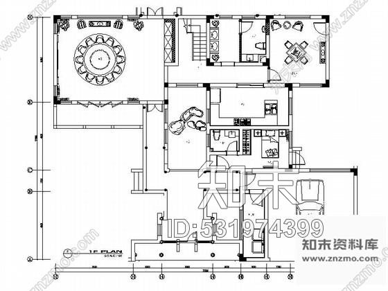 施工图苏州现代新古典中式双层别墅装修图含效果cad施工图下载【ID:531974399】