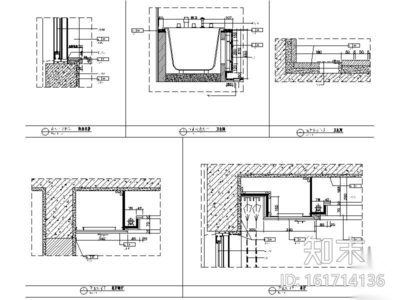 万科某公寓三居室户型装修图cad施工图下载【ID:161714136】