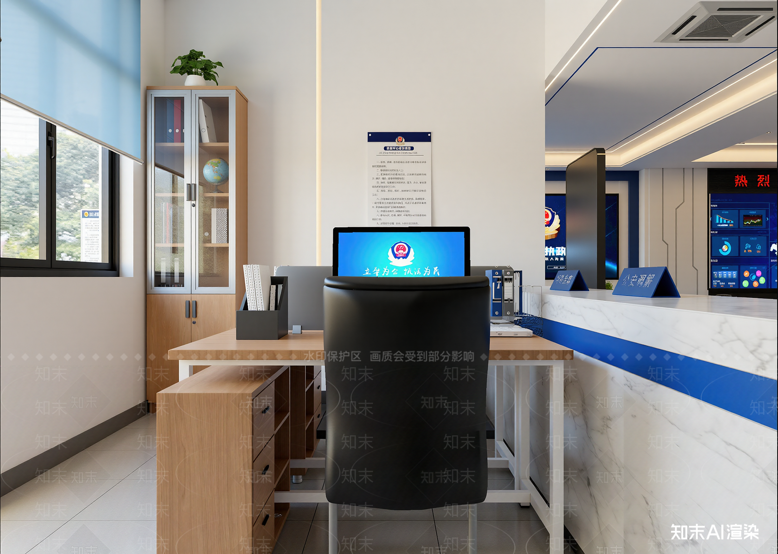 现代接待室3D模型下载【ID:1214110422】