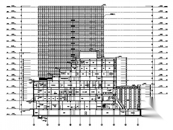 [上海]某知名大学附属医院22层门急诊医疗综合楼施工图施工图下载【ID:160722154】