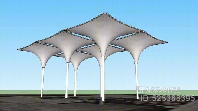 现代帐篷SU模型下载【ID:525388395】
