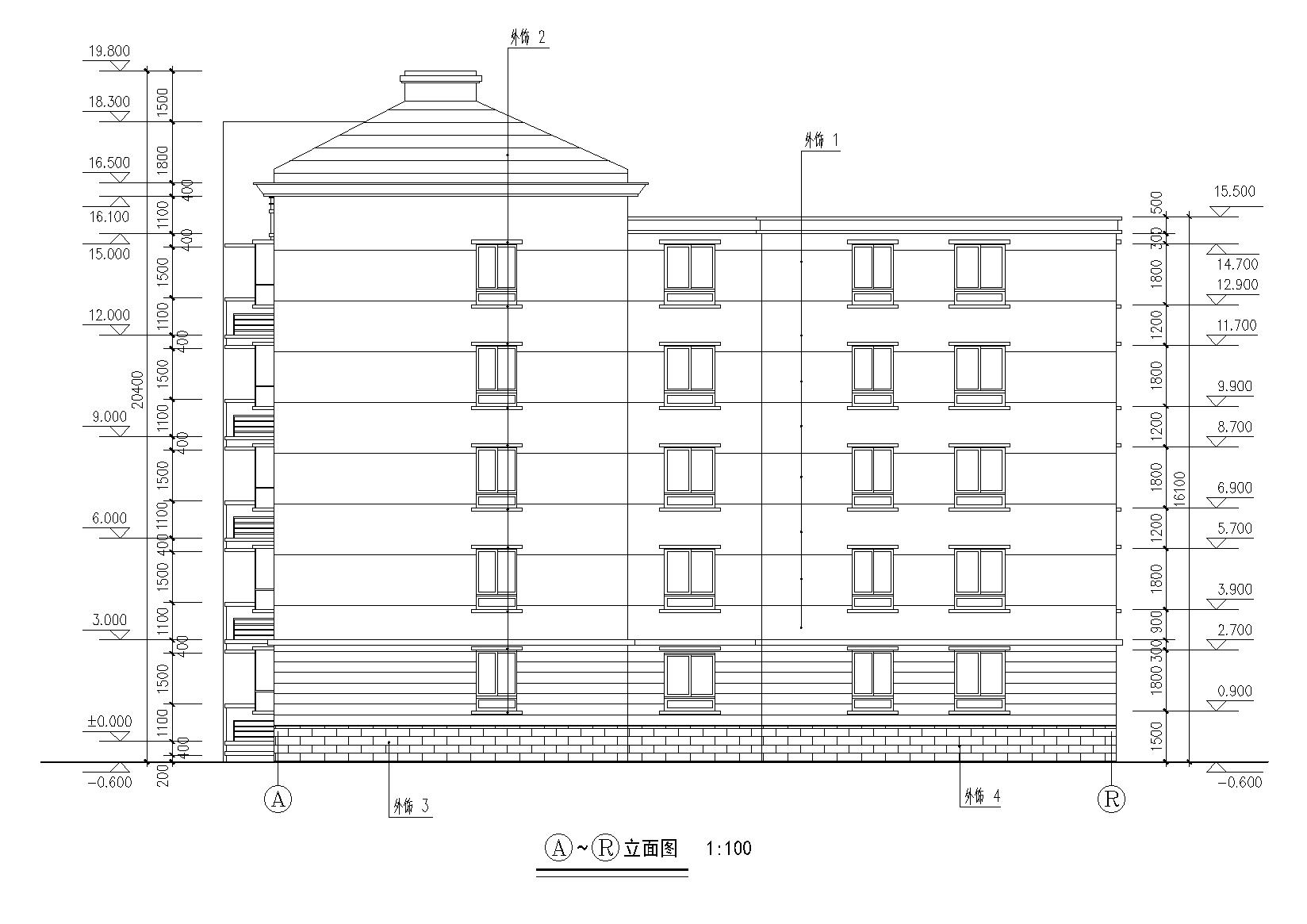 [安徽]亳州某小学职工住宅楼改造工程施工图施工图下载【ID:166451196】