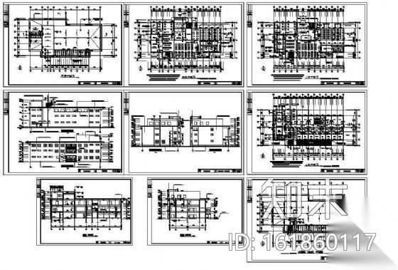 洗浴中心全套建施图施工图下载【ID:161860117】