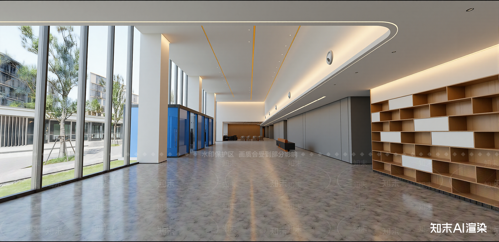 现代休息区SU模型下载【ID:1215975965】