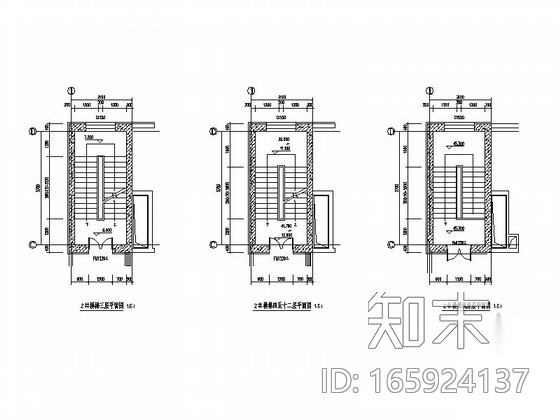 [内蒙古]高层框架剪力墙结构铁路行车公寓建筑施工图cad施工图下载【ID:165924137】