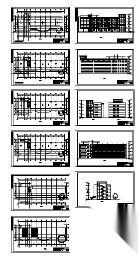 某四层中学教学楼建筑方案图cad施工图下载【ID:151545162】