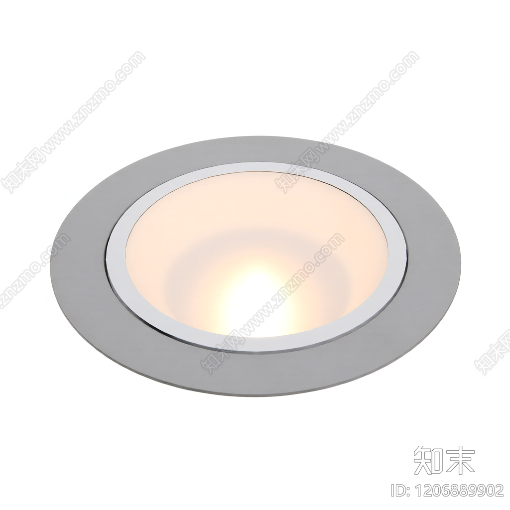 圆形嵌入式灯具3D模型下载【ID:1206889902】