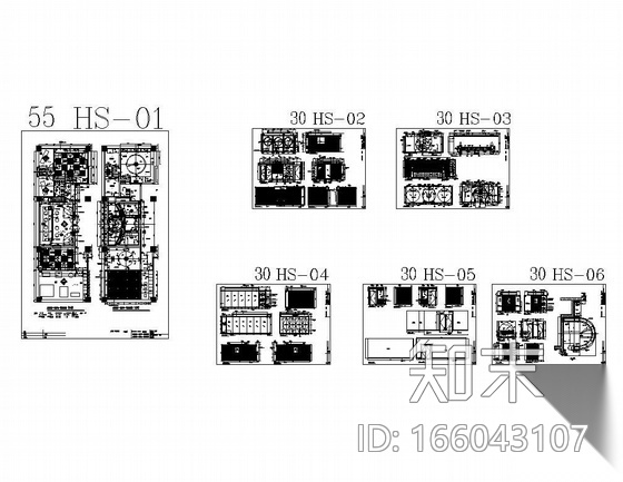 某工程商务休闲区装修图施工图下载【ID:166043107】