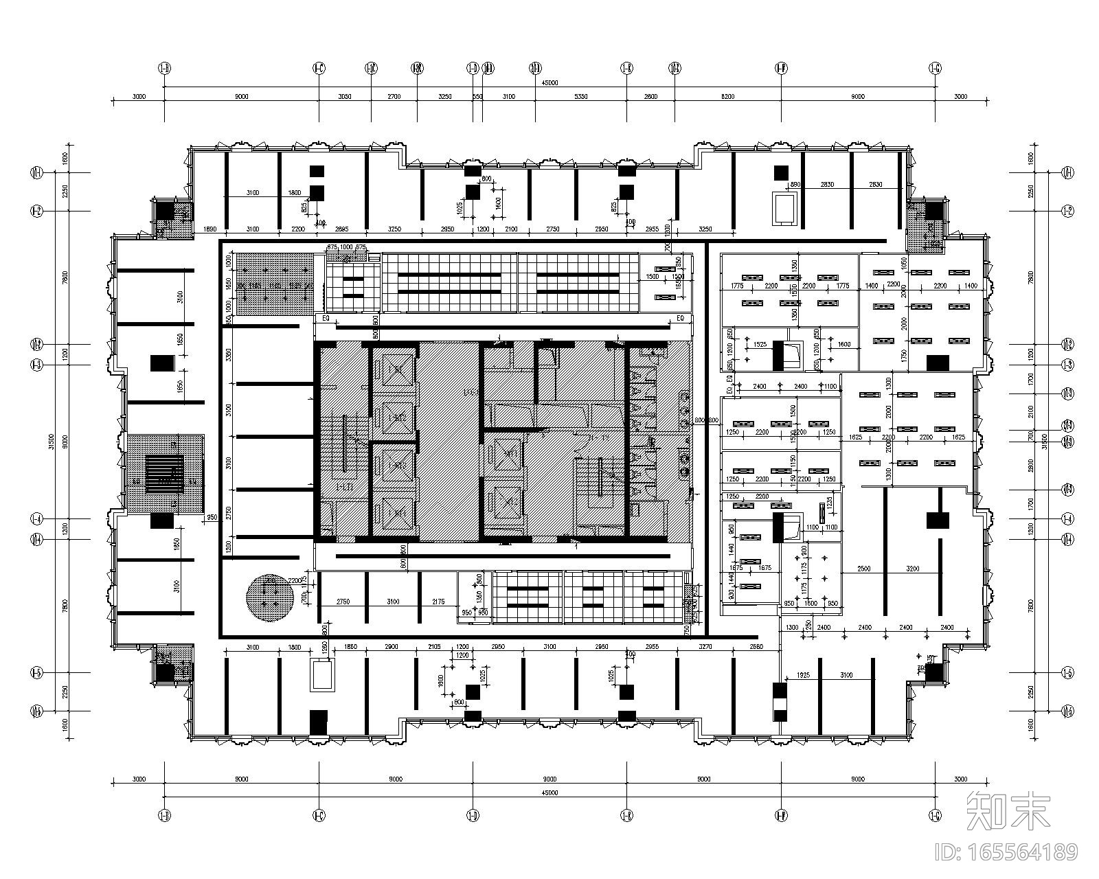 [广东]BSD-小米深圳研发中心办公室装修CAD施工图+效果...施工图下载【ID:165564189】