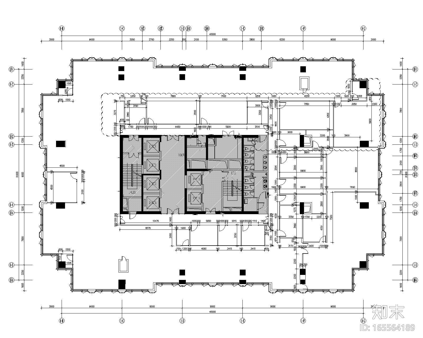 [广东]BSD-小米深圳研发中心办公室装修CAD施工图+效果...施工图下载【ID:165564189】