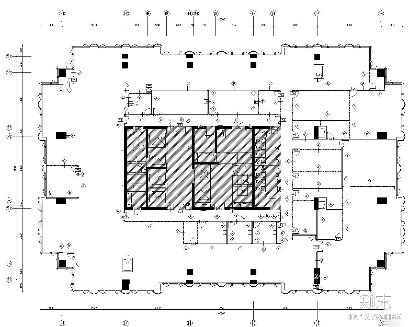 [广东]BSD-小米深圳研发中心办公室装修CAD施工图+效果...施工图下载【ID:165564189】