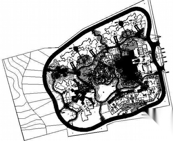 [广东]住宅小区景观施工图施工图下载【ID:161112155】