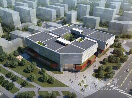 理工大学实训楼SU模型下载【ID:830322335】