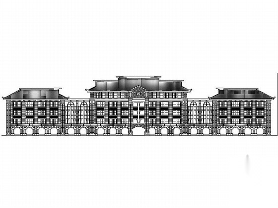 [厦门]知名大学校园主群楼规划设计施工图（嘉庚建筑风...cad施工图下载【ID:167220167】