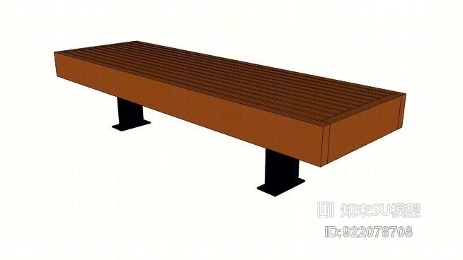 阴影线72“长凳”SU模型下载【ID:922078708】