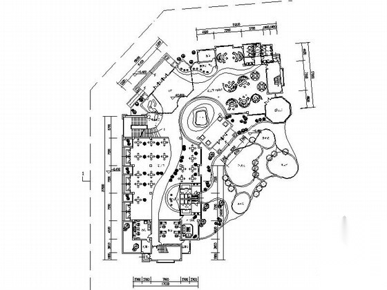 某居住区三层蒙莎顶会所建筑方案图cad施工图下载【ID:167060194】