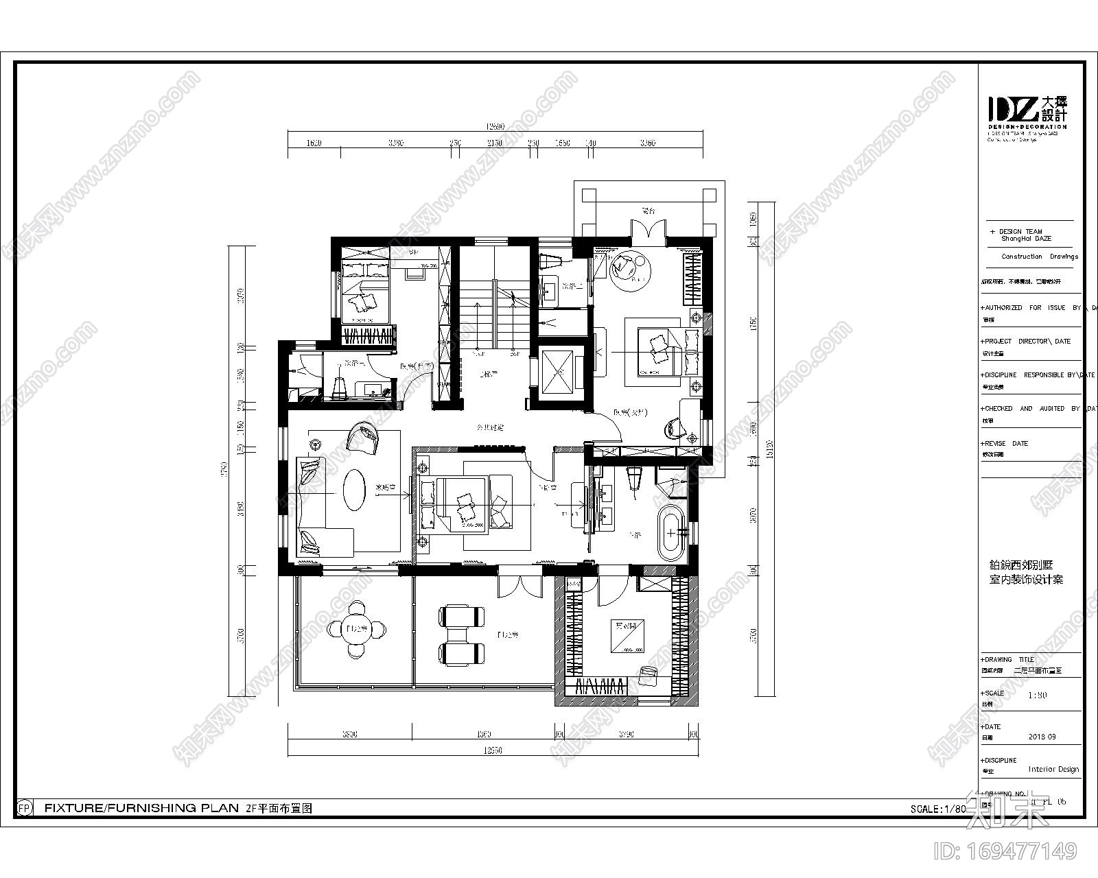 某别墅|CAD施工图cad施工图下载【ID:169477149】