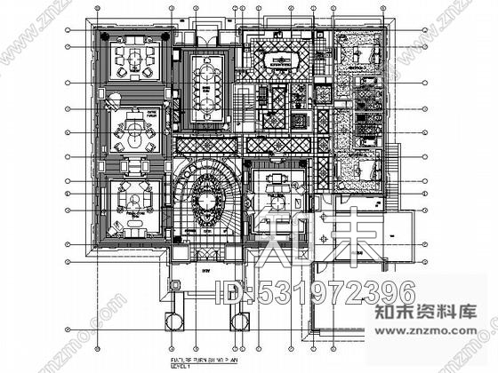 施工图北京中国顶级独栋欧式风格两层别墅装修施工图含效果及实景施工图下载【ID:531972396】