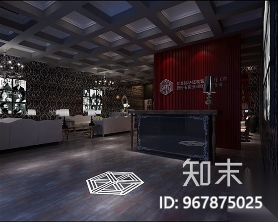 [江苏]某装饰公司办公店面装修图（含效果）施工图下载【ID:967875025】