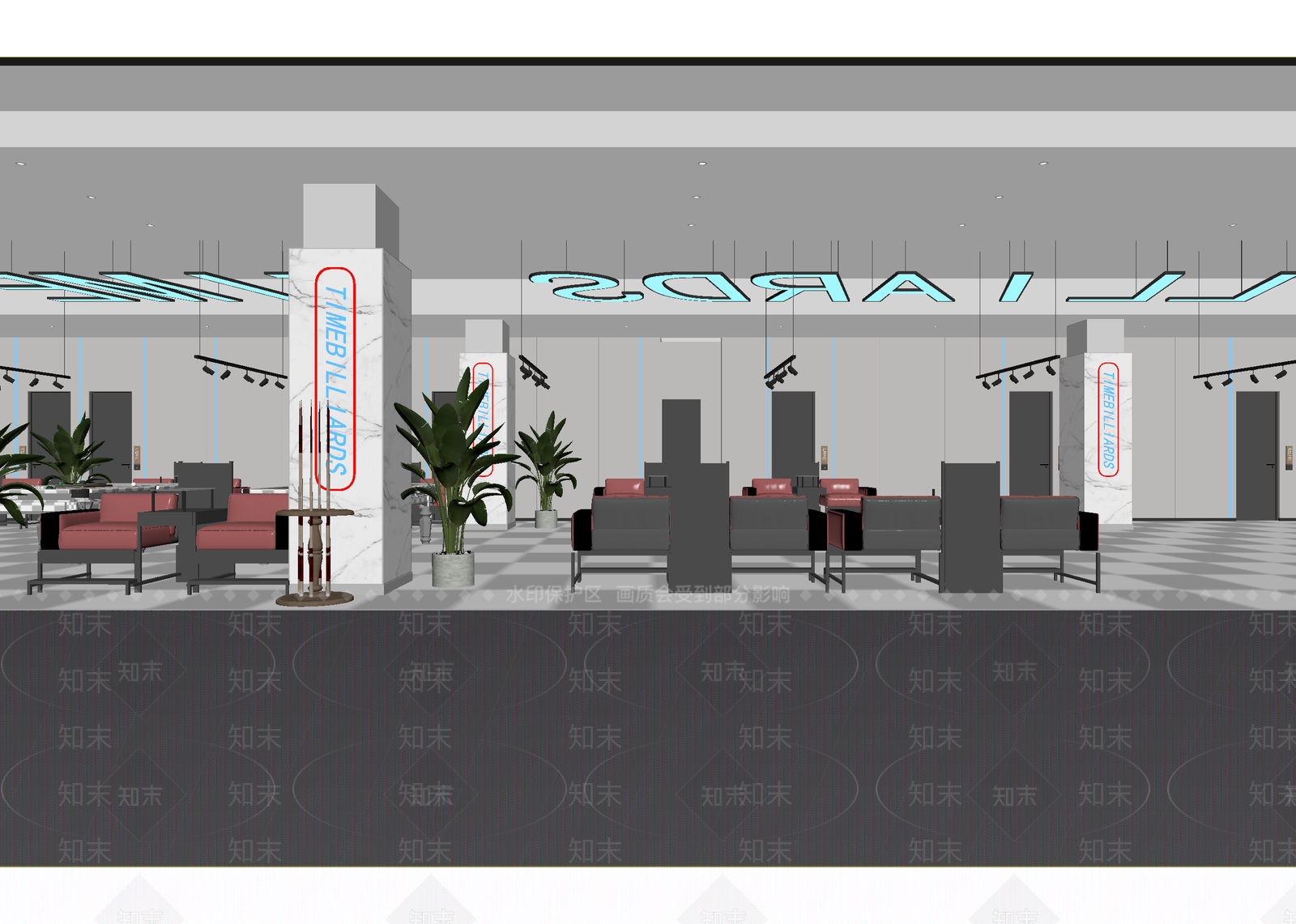 现代家具展厅3D模型下载【ID:1214708853】