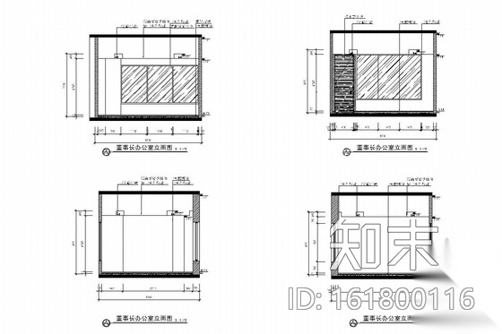 [北京]经济开发区新能源汽车有限公司办公室施工图cad施工图下载【ID:161800116】