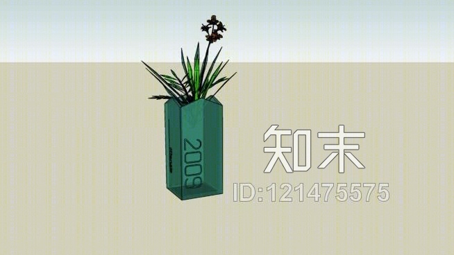 从玻璃花盆SU模型下载【ID:121475575】